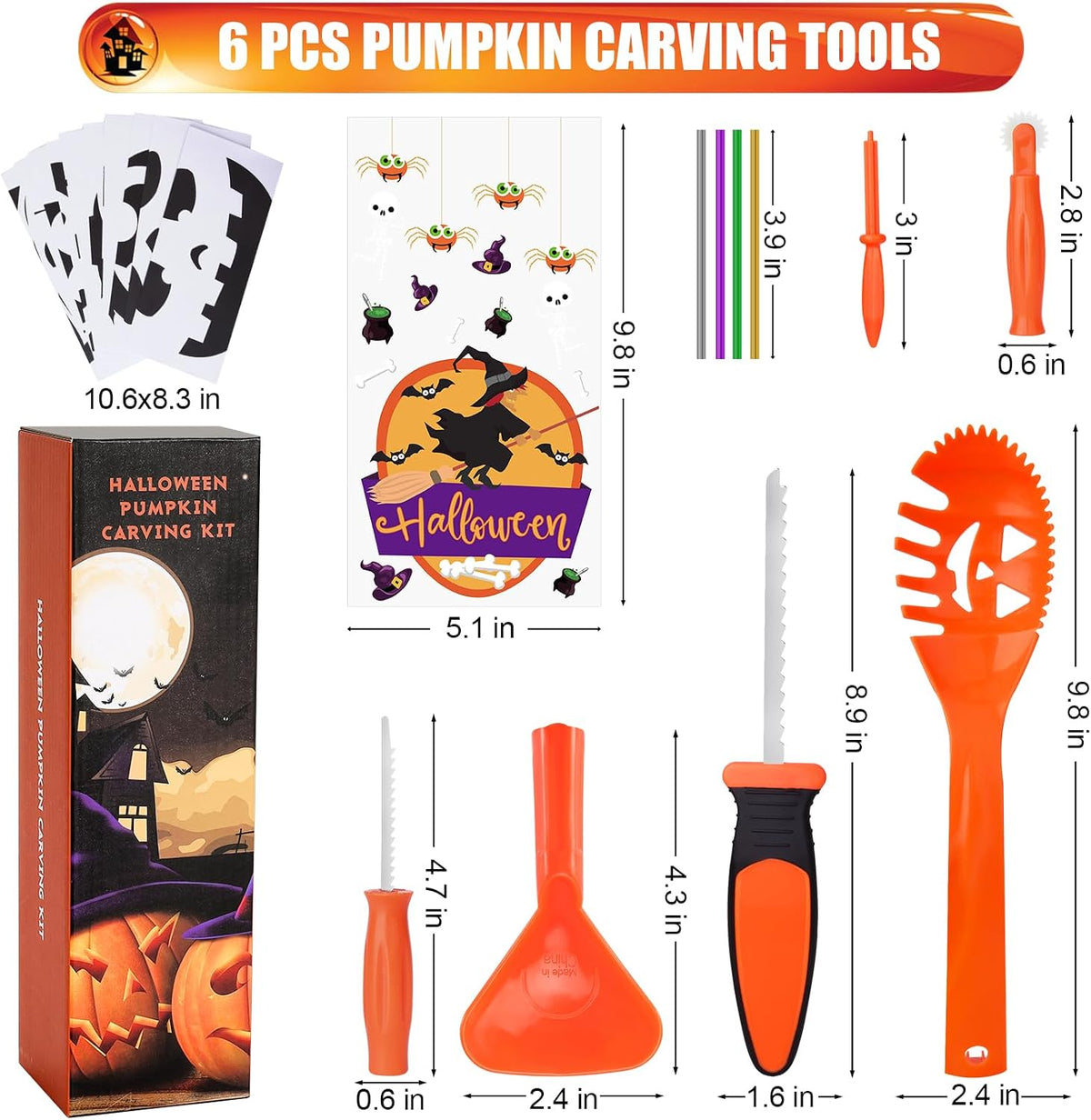 SKINOSM Pumpkin Carving Kit for Kids - image 3