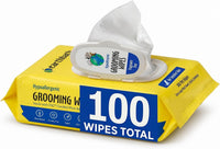 earthbath Oatmeal & Aloe Grooming Wipes - Fragrance Free / 100 Count (Pack of 1)