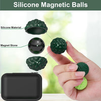 BUSOHA Silicone Magnetic Fidget Balls - Green+light Green / 1.2 Inch - image 3