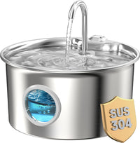 Cat Water Fountain Stainless Steel: Cat Fountain for Drinking - Cat Fountain