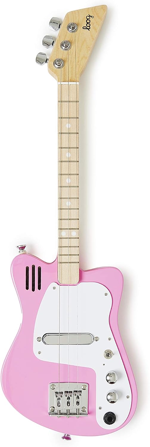 Loog Mini red 3-string electric guitar for kids with built-in amp - view 10