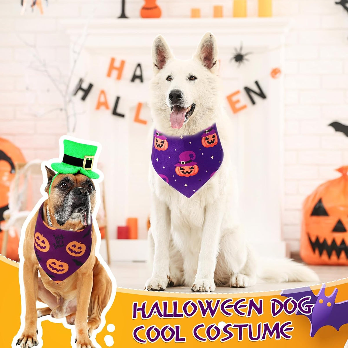 Abbylike 50 Pcs Halloween Dog Bandanas Bulk - Halloween / 31.5 x 21.7 x 21.7" - image 2