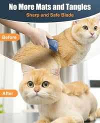 oneisall Pet Clippers for Cat Matted Hair - Blue / Standard - image 4