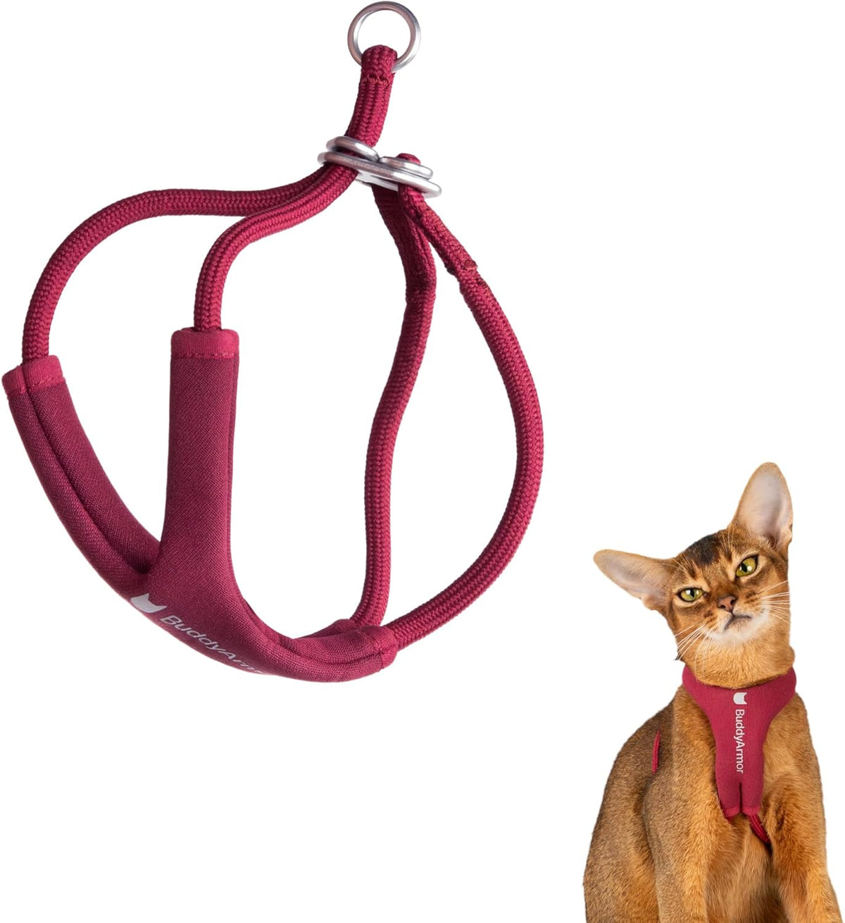 Escape Proof Y Shape Cat Harness Anti-Choke – Essentials for Cats - Burgundy / S