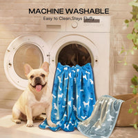 Luciphia Dog Blanket 3 Pack - 41x31 inch (Pack of 3) / Blue/Khaki/Gray - image 4