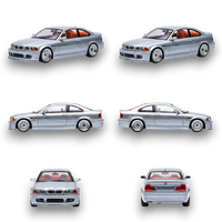YM Model BMW E46 Alpina B3 Titan Silver 1:64