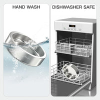 20oz Stainless Steel Cat Food & Water Bowl - Double Walled 304 Stainless Steel Non-Slip Cat Dish | BPA-Free & Dishwasher Safe for Indoor Cats