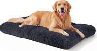 JOEJOY Large Dog Bed Crate Pad - 40.0"L x 27.0"W x 4.0"Th / Dark Grey