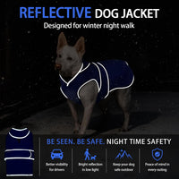MIGOHI Warm Dog Coat Waterproof Winter Dog Jacket, M - Navy / Medium - image 2
