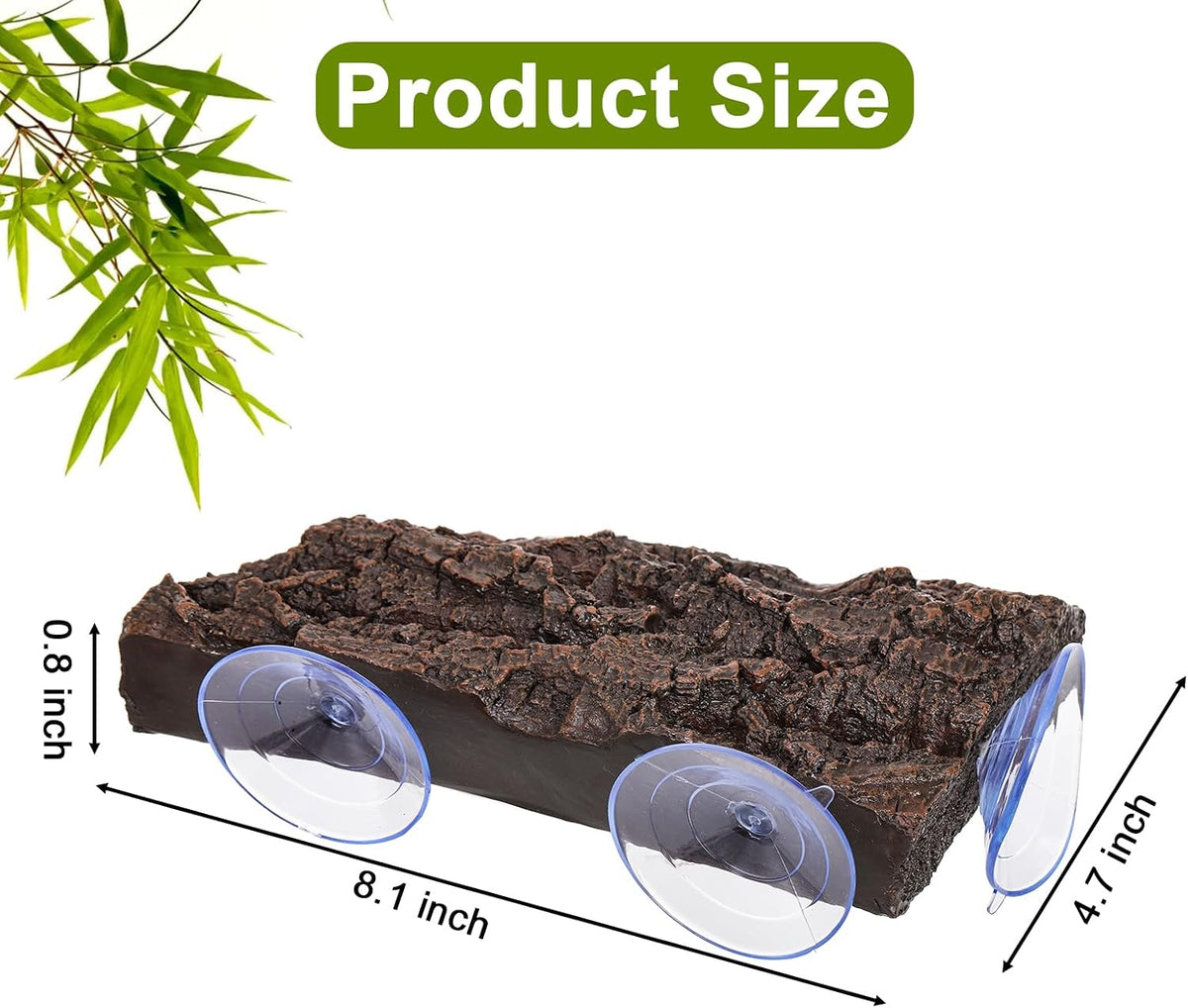 Turtle Basking Platform, Fish Tank Aquarium Tortoise Climbing Platform with 3 Suction Cups, Baby - image 2
