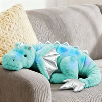 ARELUX Large 36in Cute Dragon Stuffed Animals Plush Toy Soft Matcha - Colorful Green / 36inch
