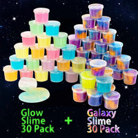 Galaxy Slime Party Favors 30 Pack, Stretchy, Non-Sticky - Blue,green,orange,pink,purple - image 2
