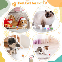 DF DUALFERV 60 Pcs Cat Pom Pom Balls, Interactive Cat Toys - 30 - image 4