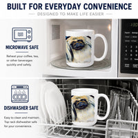 What a pair of Pekingese Ceramic Coffee Mug 15 oz Decorative Large C Handle Mug Cup for Tea, Cocoa Hot Chocolate