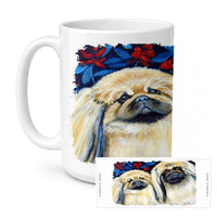 What a pair of Pekingese Ceramic Coffee Mug 15 oz Decorative Large C Handle Mug Cup for Tea, Cocoa Hot Chocolate