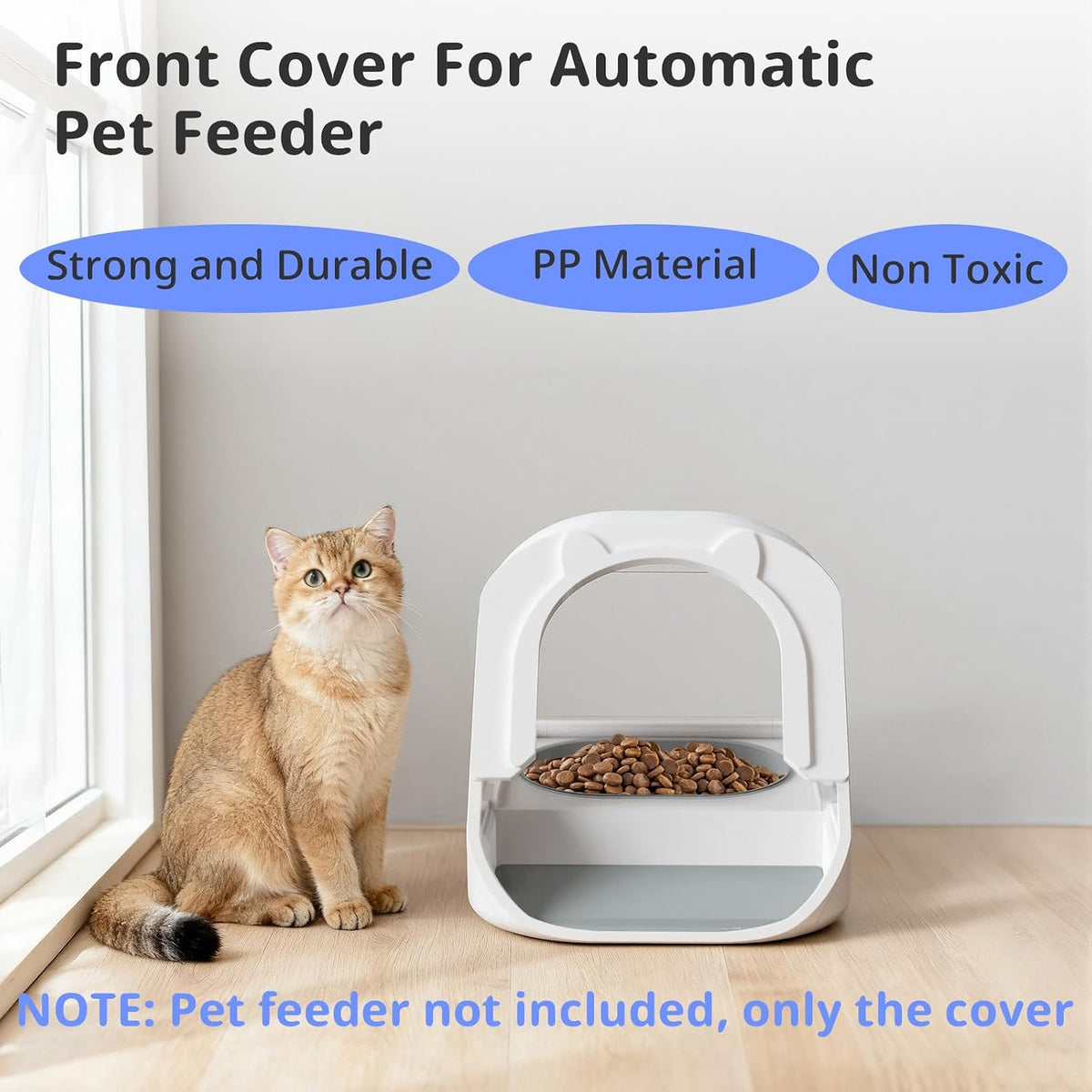 Rear Cover for Automatic Microchip Cat Pet Feeder - Front Cover / 2 Pack - image 3