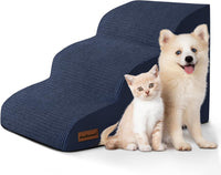 Dog Stairs for Small Dogs and Cats - Blue / 3 / Standard 3-Step 15.7"H