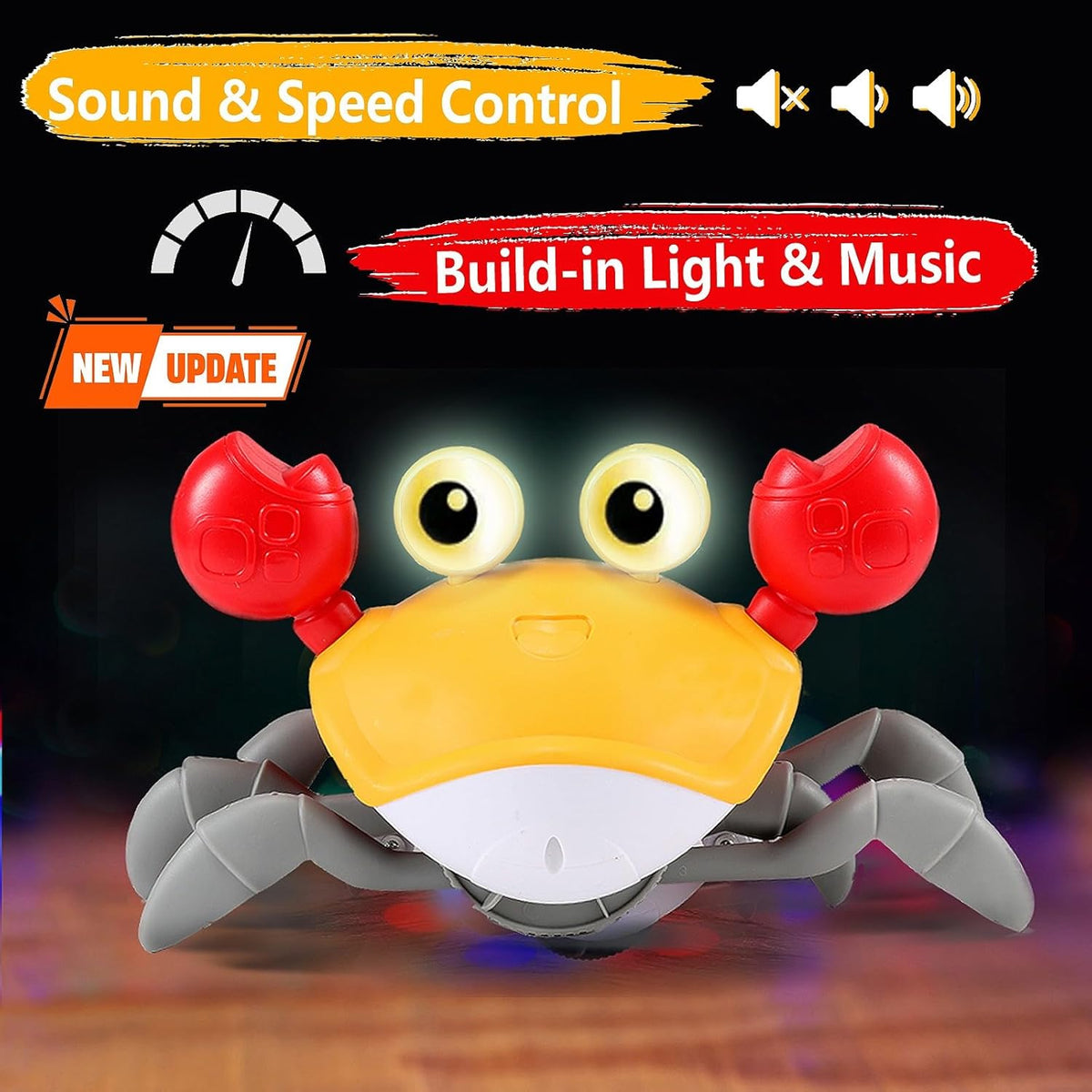 control future Crawling Crab Toy for Little Ones - Orange - image 3