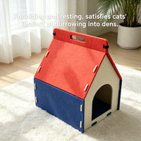 Cat Carrying A House