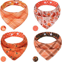 PAWCHIE Dog Bandanas Small Reversible Styles Pet Triangle Scarf Bibs - Autumn / Small