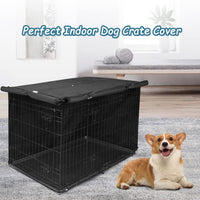 Deblue 36 inch Dog Crate Cover Fit for 36 inch Wire - – Essentials for Dogs - 30.0"L x 19.0"W x 21.0"H / Black - image 3