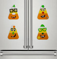 4E's Novelty 12 pack foam candy corn craft kit with goofy face magnets - view 8