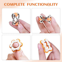 8Pcs Sensory Fidget Toys with Fidget Spinner - Orange - image 3