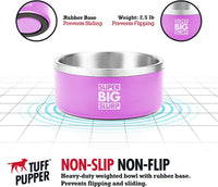Tuff Pupper 100 oz Heavy Duty Insulated Stainless Steel Dog Bowl - 100oz / Punch Pink - image 4