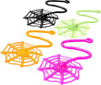 Glow Fever sticky spider web toys in orange, green, black and pink, 24 pack - view 2