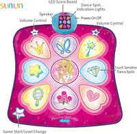 SUNLIN Dance Mat for Girls Ages 3-8 - Pink - image 2