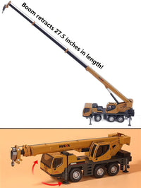Gemini&Genius 1/50 scale die-cast crane truck toy with rotating cab and raised boom - view 2