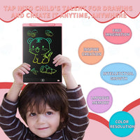 [2 Pack] Genialba LCD Writing Tablet 10-Inch Colorful Doodle Board - Purple & Pink / 12 Inch / 2 - image 4