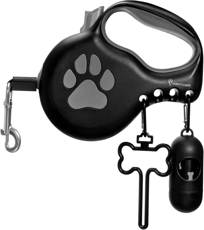 Award-Winning Modular Retractable Dog Leash for Small Dogs – Essentials for Dogs - Black / L/XL - Up to 110 Lbs