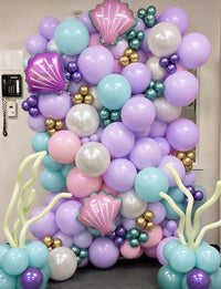 Pastel Rainbow Balloons Arch Garland Kit for Pastel Party Decor – Fun for Kids & Family - Mermaid - image 3