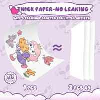 CHICAUP Paint with Water Coloring Books for Kids - Purple - image 4