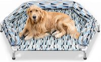 Elevated Dog Bed with Bolster - 6 side Bolster / X-Large