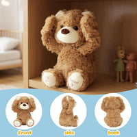 Hopearl Peek A Boo Cow Interactive Repeats What You Say Plush Diary - Bear - image 2