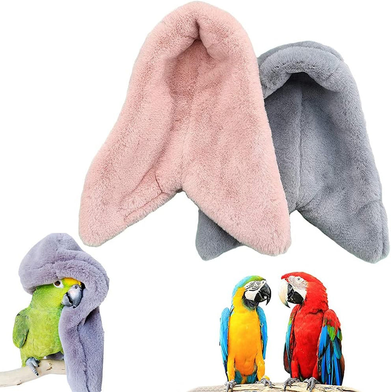 2 Pieces Bird Cozy Corner Fleece Bird Blanket Parrot Warm Nest House