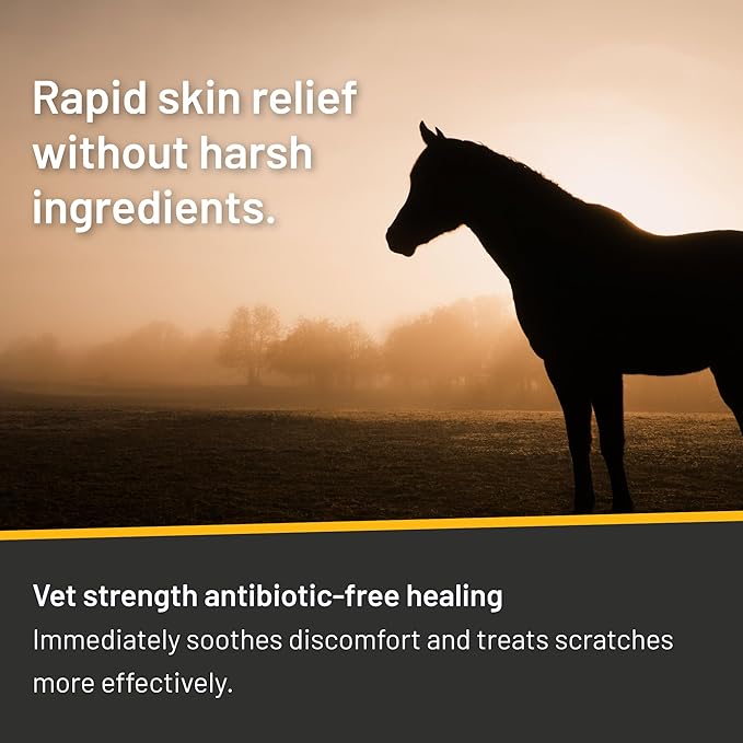 Silver Honey Rapid Relief 6oz Spray for Horses Only, Use on Equine Scratches / Pastern Dermatitis / Mud Fever / Dew Poisoning / Cracked Heels