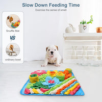 Snuffle Mat for Dogs, 15.4in Felt Wool for Small/Medium Pet Puzzle – Essentials for Dogs - Blue / 15.4"L x 15.4"W - image 4