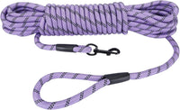 Hi Kiss Dog/Puppy Obedience Recall Training Agility Lead - 20 Feet / U2:Purple-Diam 1/2"