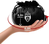 CardKingPro Immense Dice Bags with Pockets, Holds 150+ Dice - Black - image 3