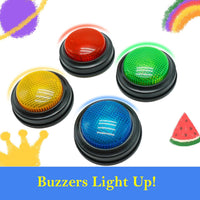 Gelabur Set of 4 Buzzers for Trivia Games - Small (Pack of 3) - image 4