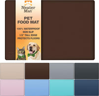Neater Pet Brands Neater Mat Cat & Dog Food Mat - 16"L x 10"W / Brown