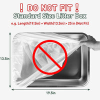 ANWA 40 Count Automatic Litter Box Bags - 20 Count (Pack of 2) / White - image 4