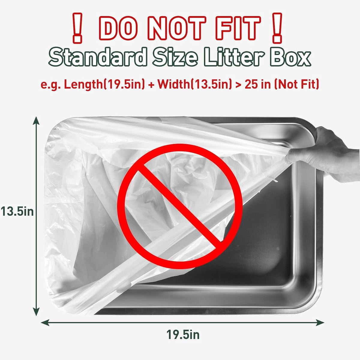 ANWA 40 Count Automatic Litter Box Bags - 20 Count (Pack of 2) / White - image 4