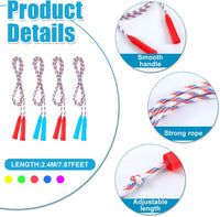Honoson 100 pack of multicolor kids jump ropes with plastic handles - view 6