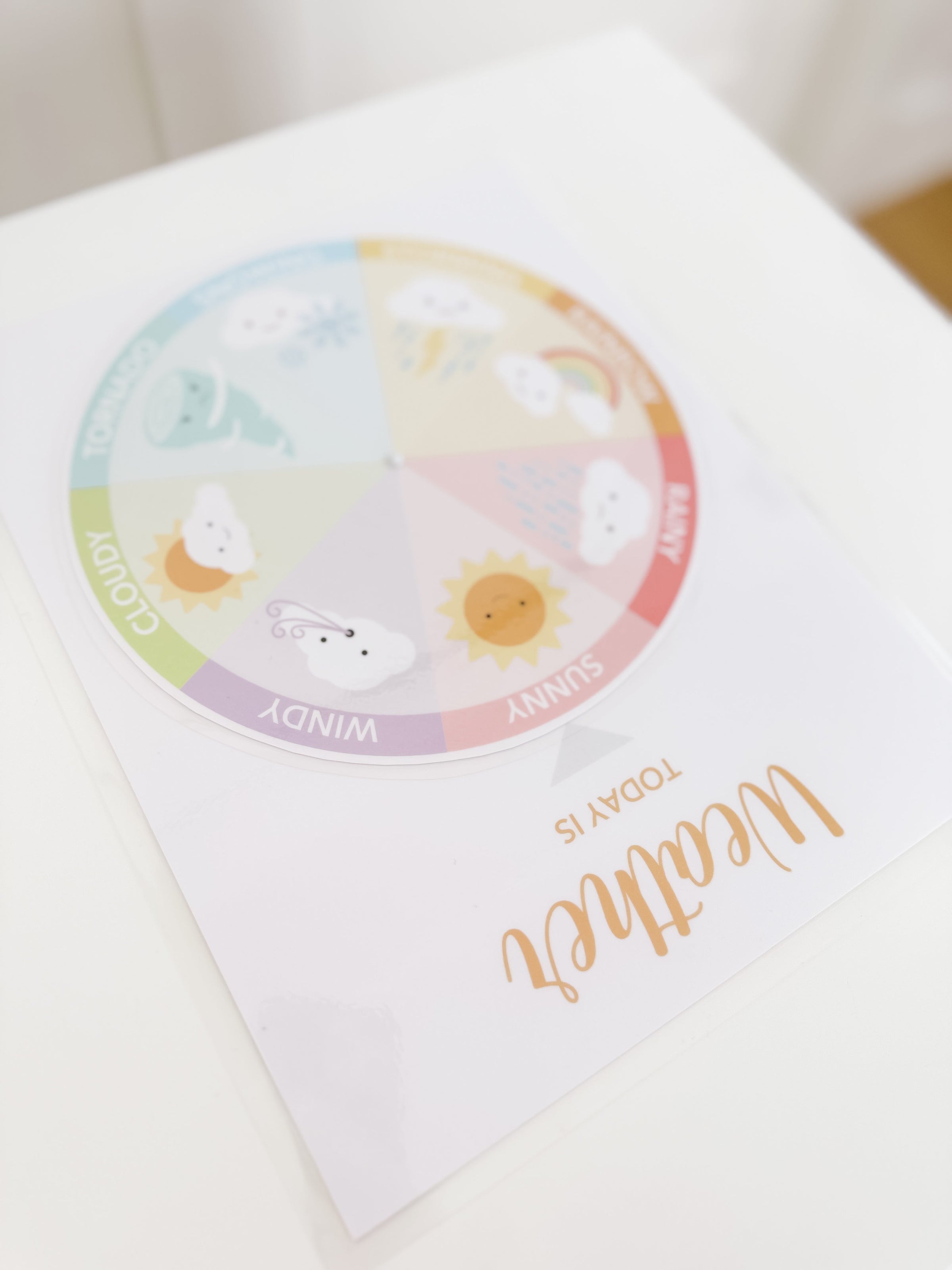 Learning Wheel Spinner Printable Dramatic Play