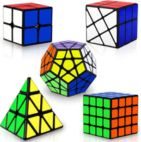 Speed Cube Set, 2x2, 4x4, Pyraminx, Pyramid, Megaminx
