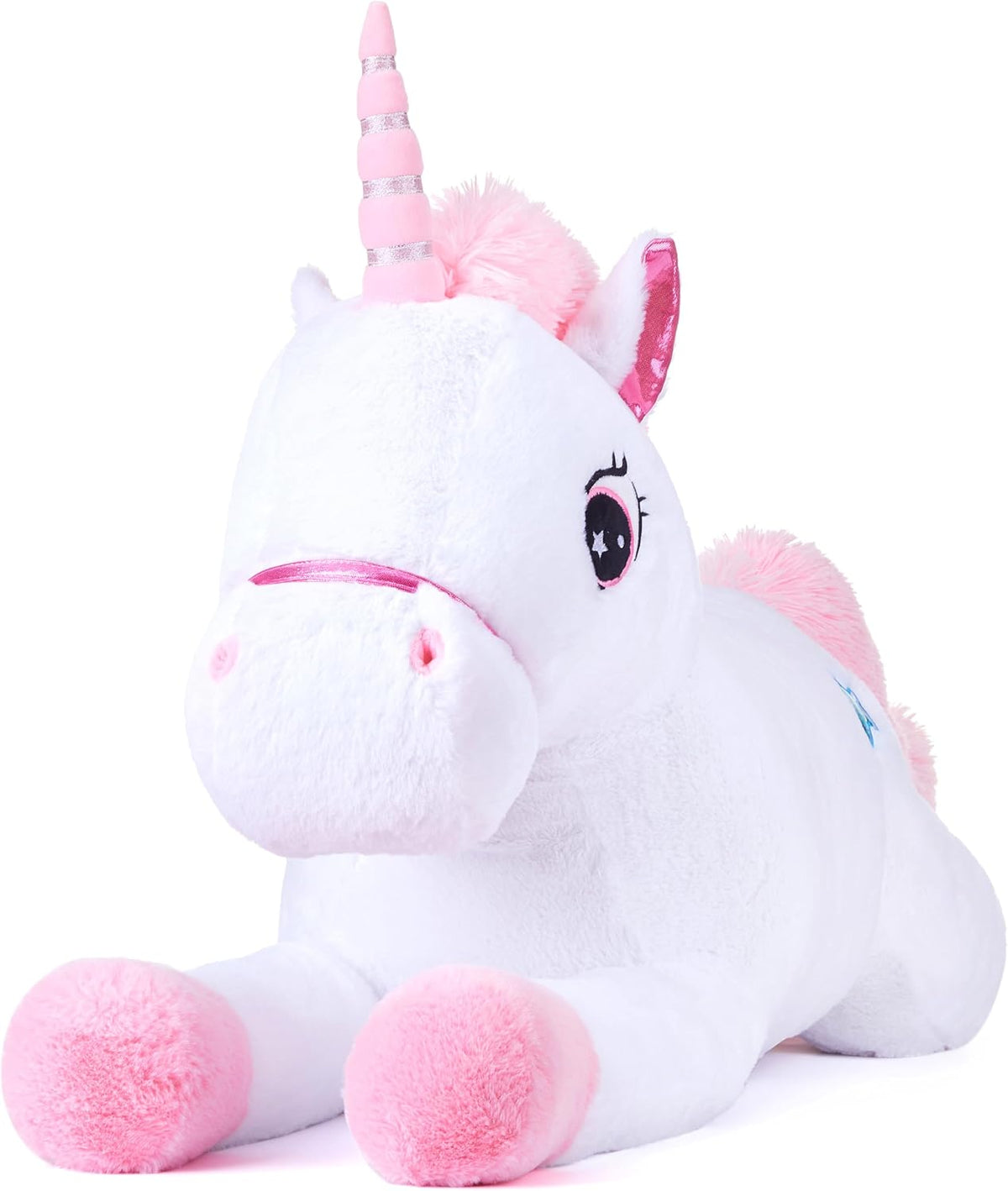 IKASA 43" Giant Unicorn Stuffed Animal, Super Soft - White - image 3